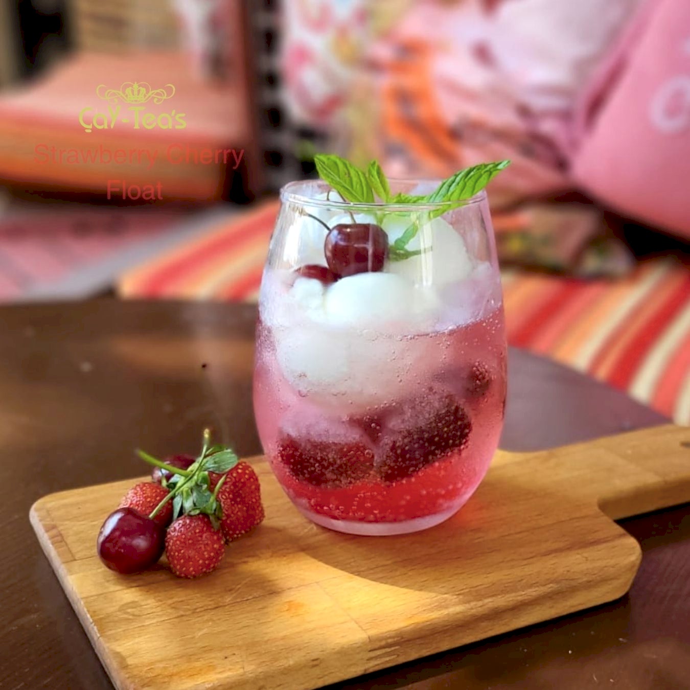 Strawberry Cherry Float